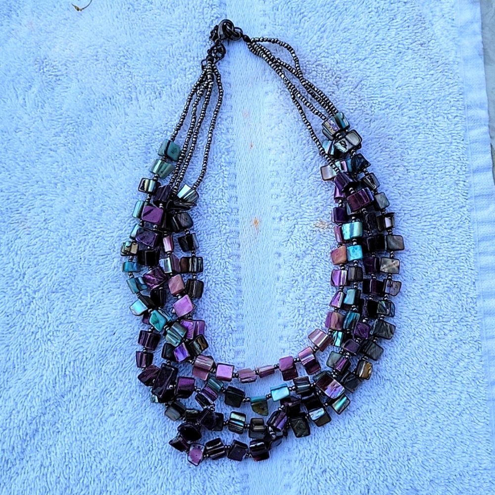 Necklace Purple Bead